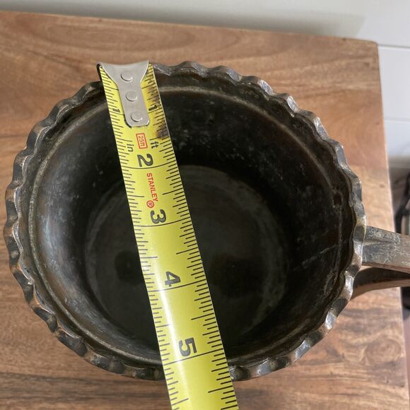 18th Century French Bronze Tankard 1760s Copper & Nickel Louis XV Style - Picture 12 of 13